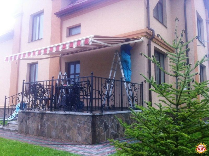 Відкрита ліктьова маркіза &laquo;Мальта&raquo; 3500мм*1600мм EUS002 фото